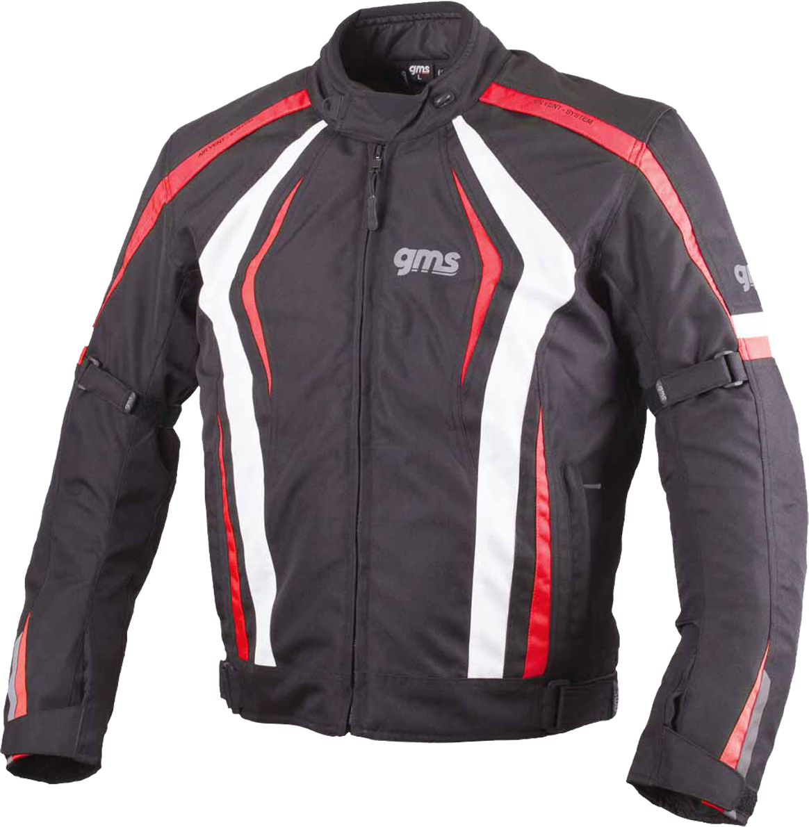 GMS Giacca Moto  Sport Blouson Pace Nero-Rosso-Bianco