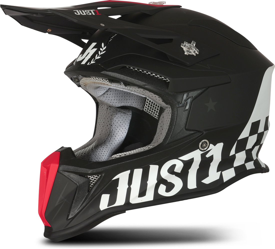 Just1 Casco Cross  J18 Old School Old School-Nero