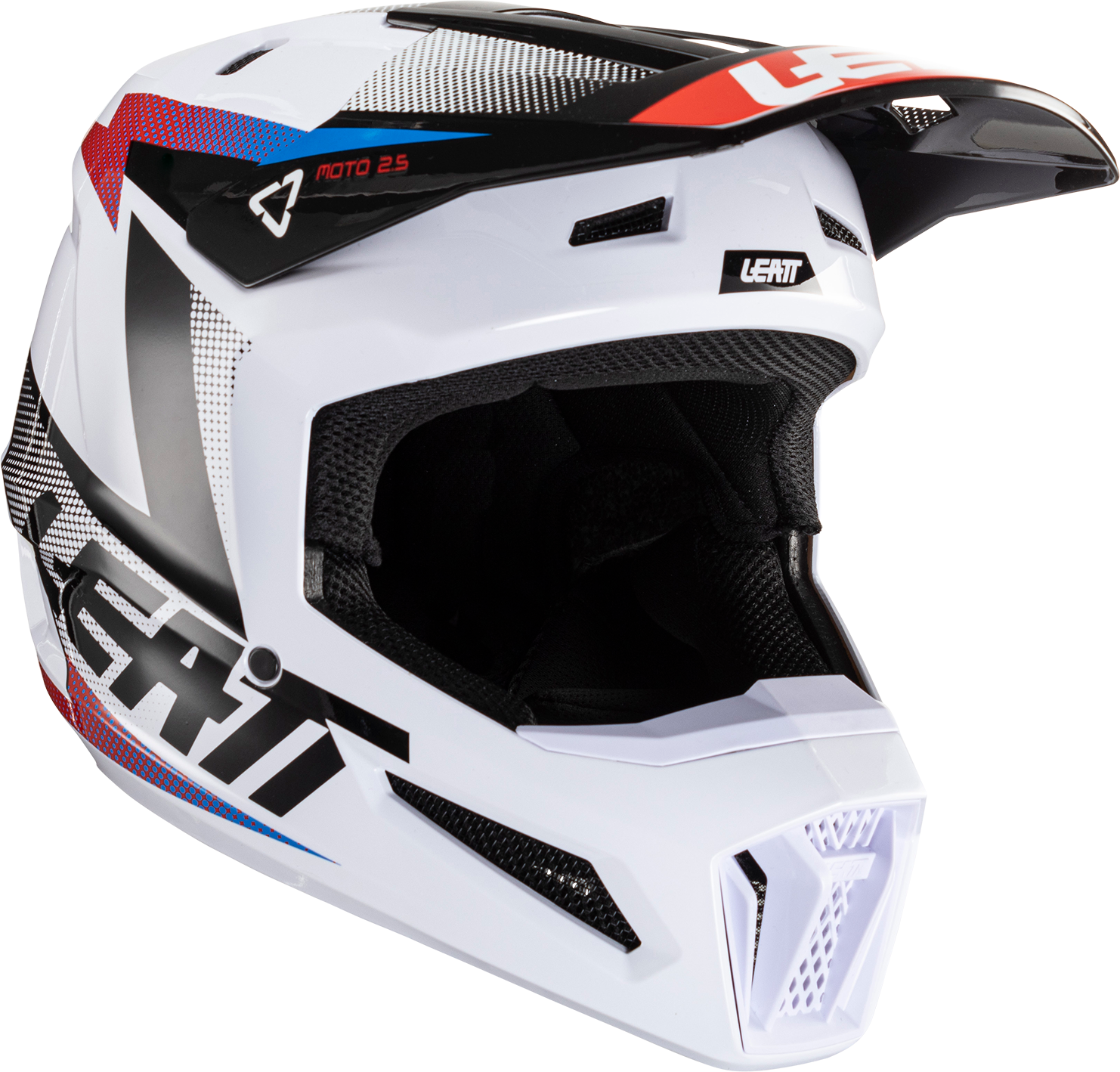 Leatt Casco Cross  Moto 2.5 V24 Nero-Bianco