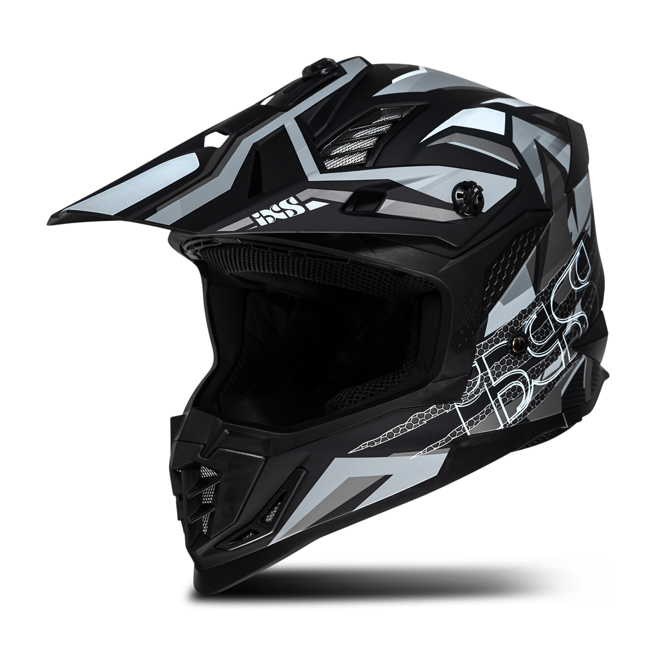 iXS Casco Cross  363 2.0 Nero Opaco-Antracite-Bianco