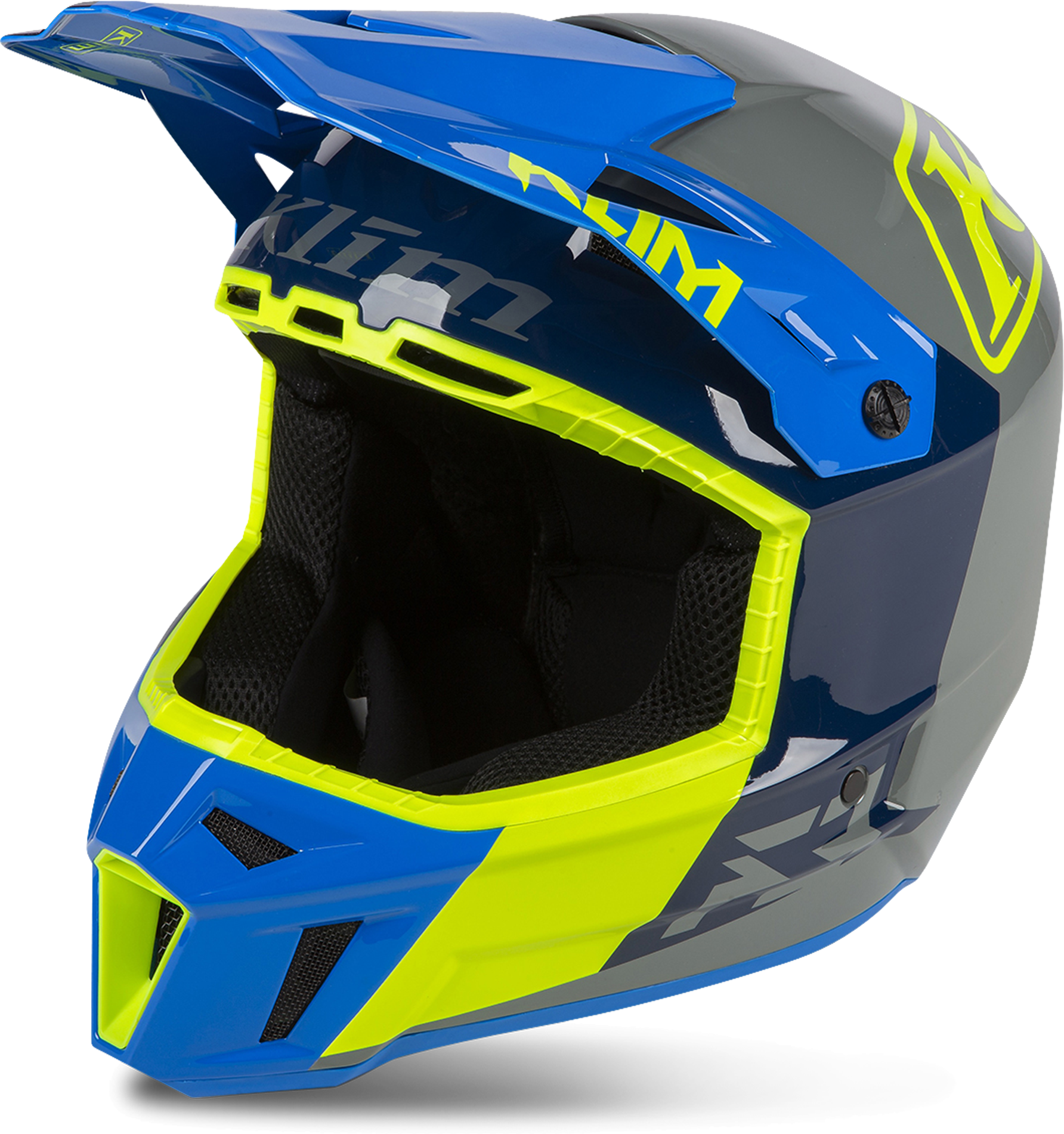 KLIM Casco Cross  F3 Prizm Blu