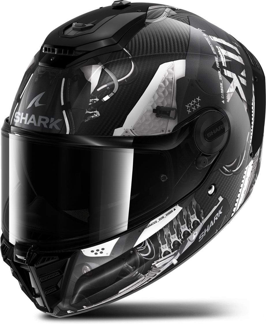 Shark Casco Integrale  Spartan RS Carbon Xbot Carbonio-Antracite-Argento