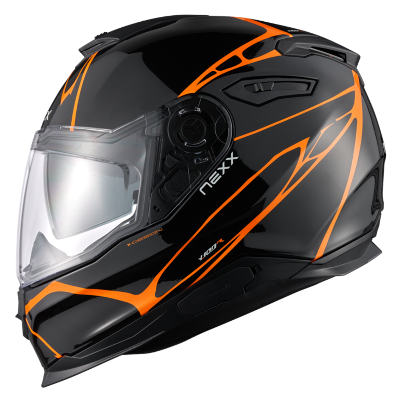 Nexx Casco Integrale  Y.100 Lato B Nero-Arancio