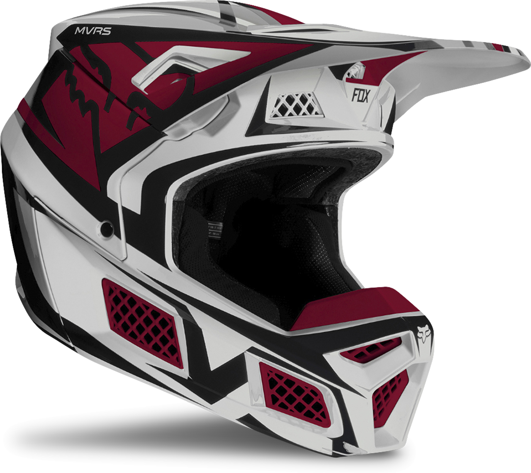 FOX Casco Cross  Racing V3 Idol Grigio