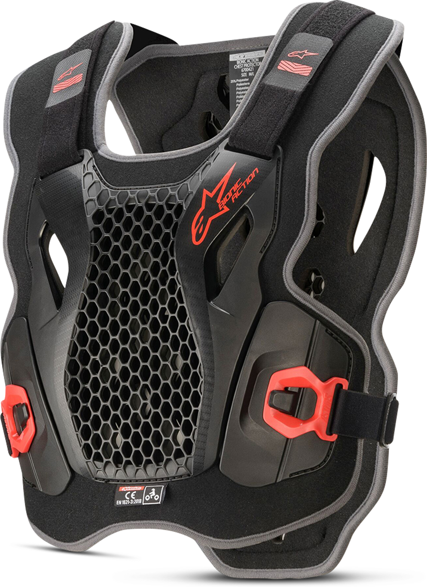 Alpinestars Pettorina  Bionic Action Nero-Rosso