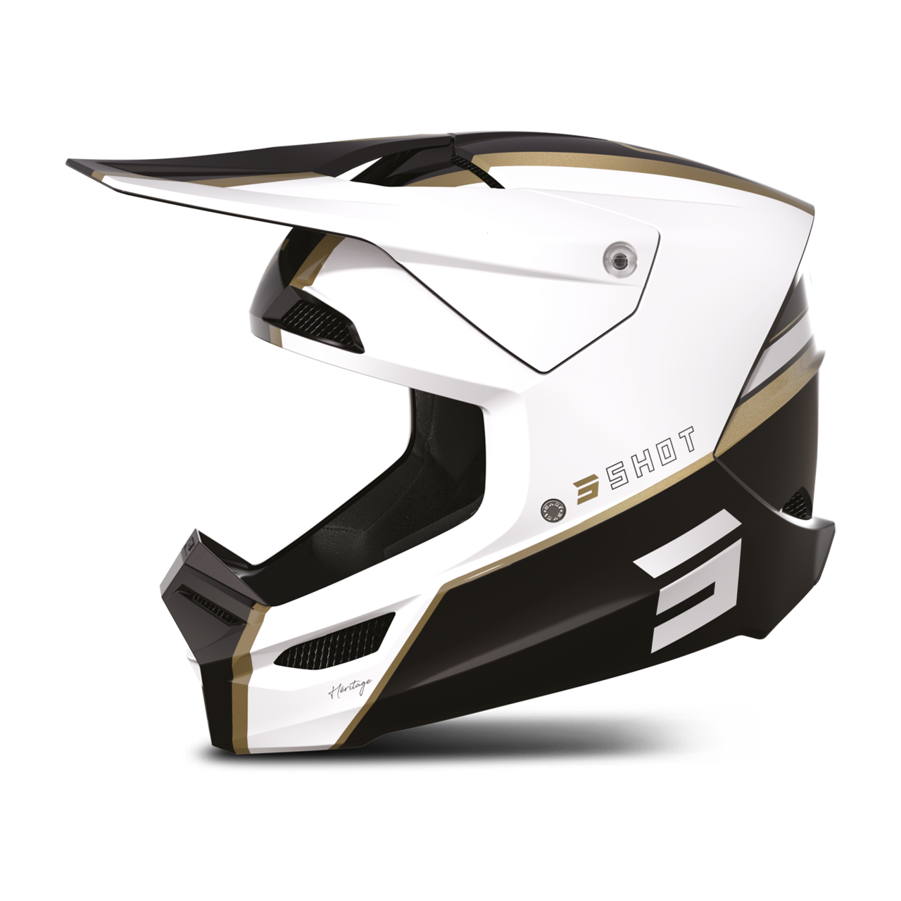 Shot Race Gear Casco Cross Shot Furious Heritage Sabbia Lucido