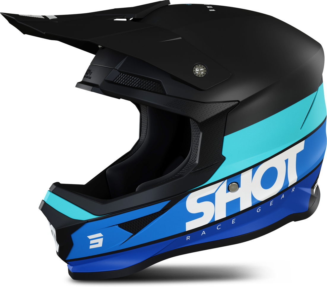 Shot Race Gear Casco Cross Shot Furious Story Blu