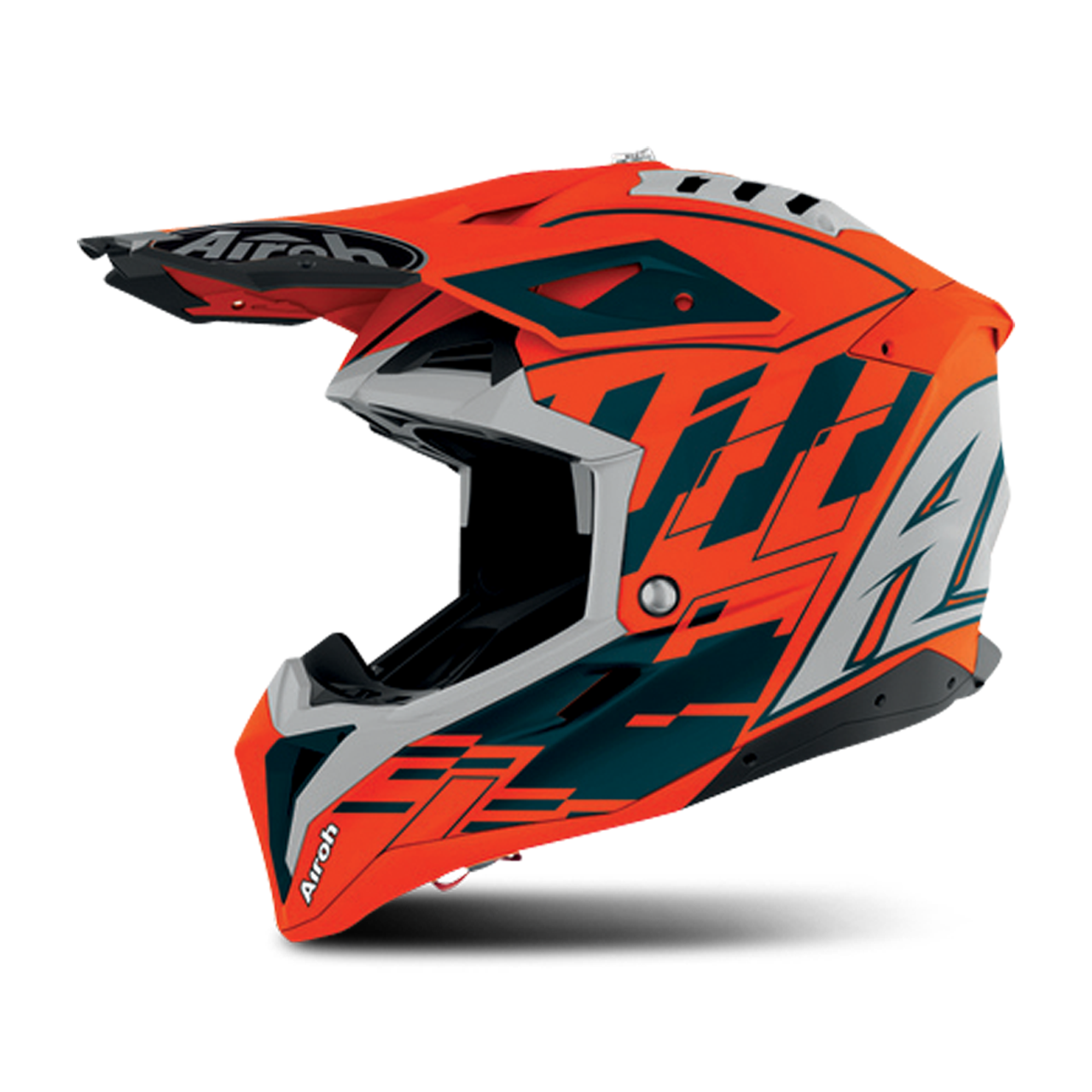 Airoh Casco Cross  Aviator 3 Rampage Arancio