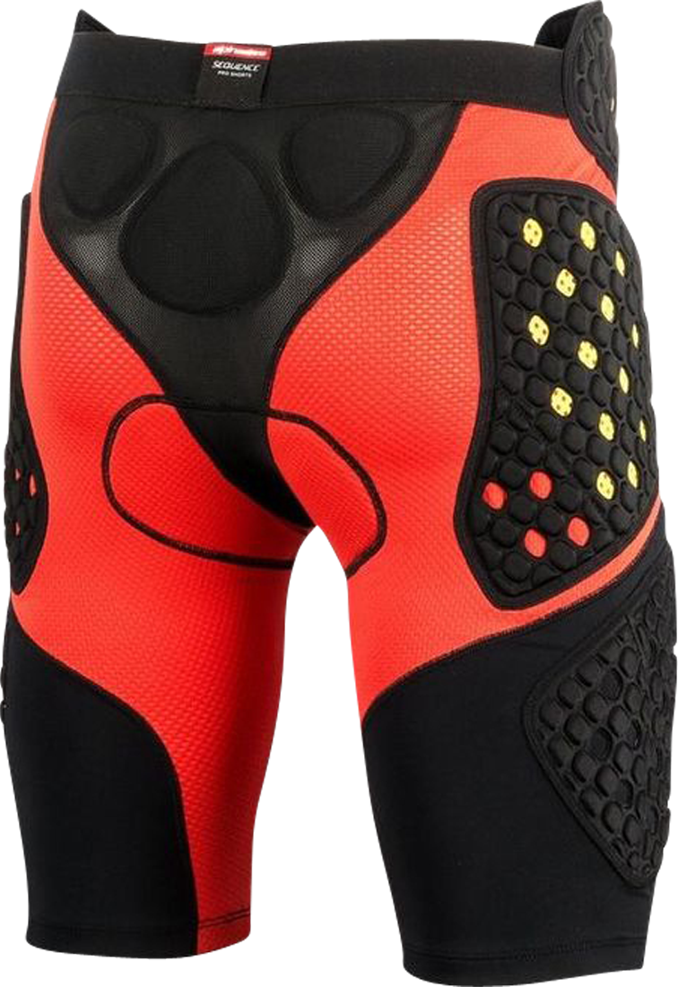 Alpinestars Pantaloncini Protettivi  Sequence Pro Nero-Rosso