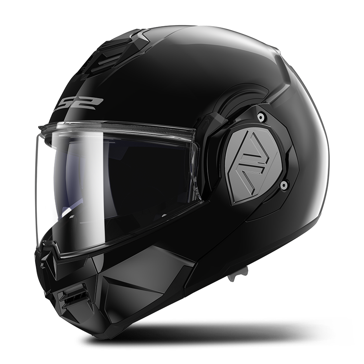 LS2 Casco Modulare  FF906 Advant Solid Lucido-Nero