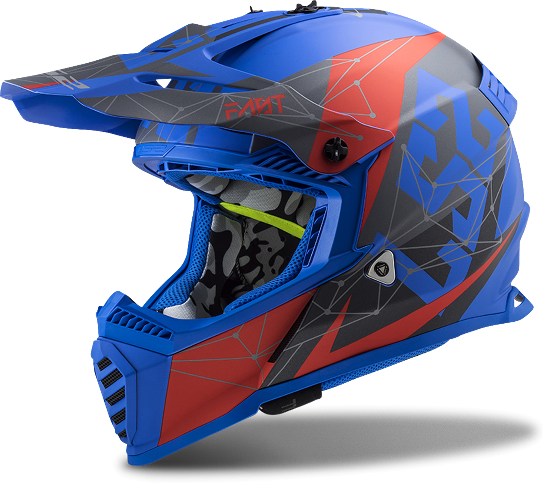 LS2 Casco Cross  MX437 Fast Evo Blu