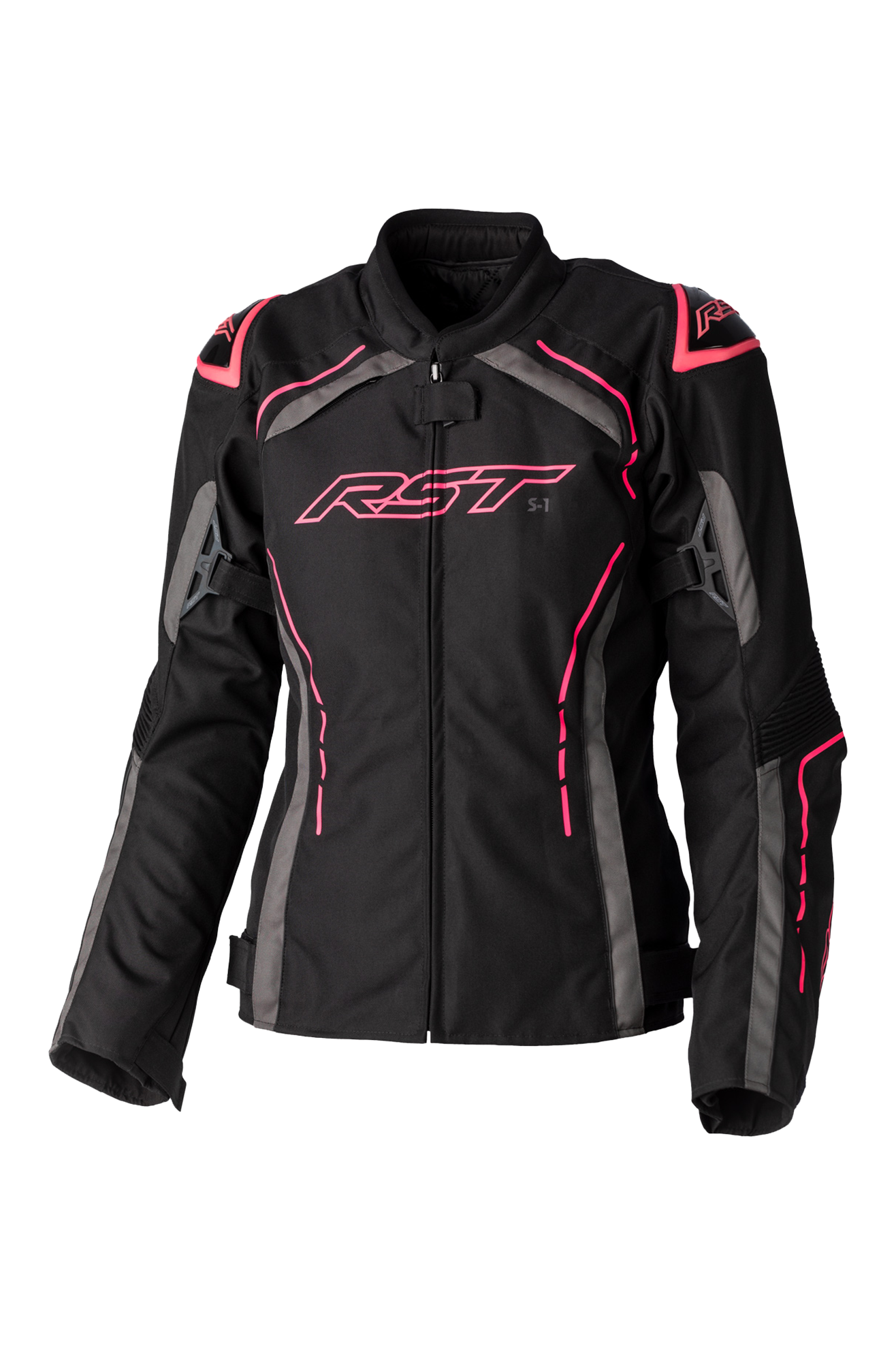 RST Giacca Moto Donna  S1 Tex Rosa Neon