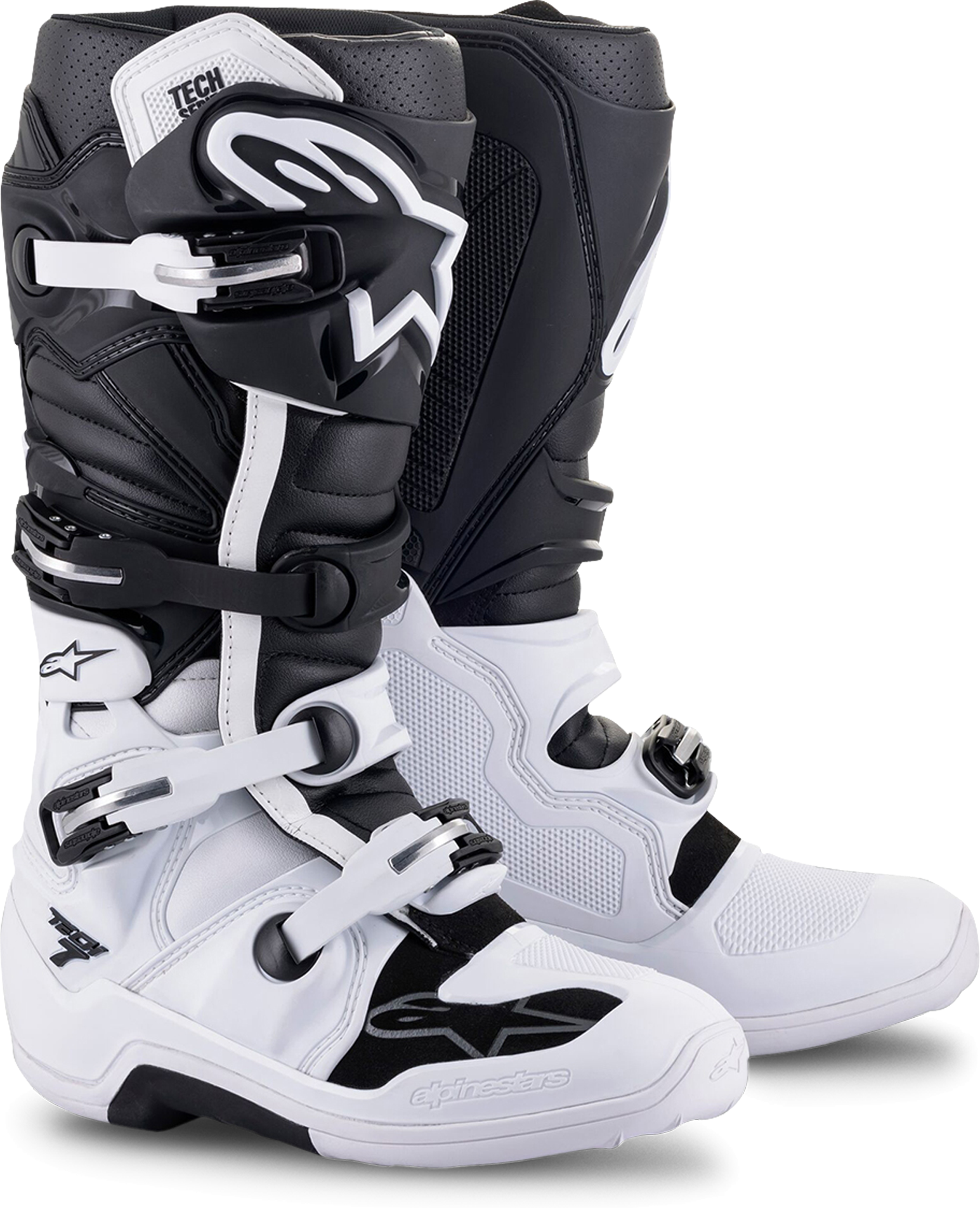 Alpinestars Stivali Cross  Tech 7 Bianco-Nero