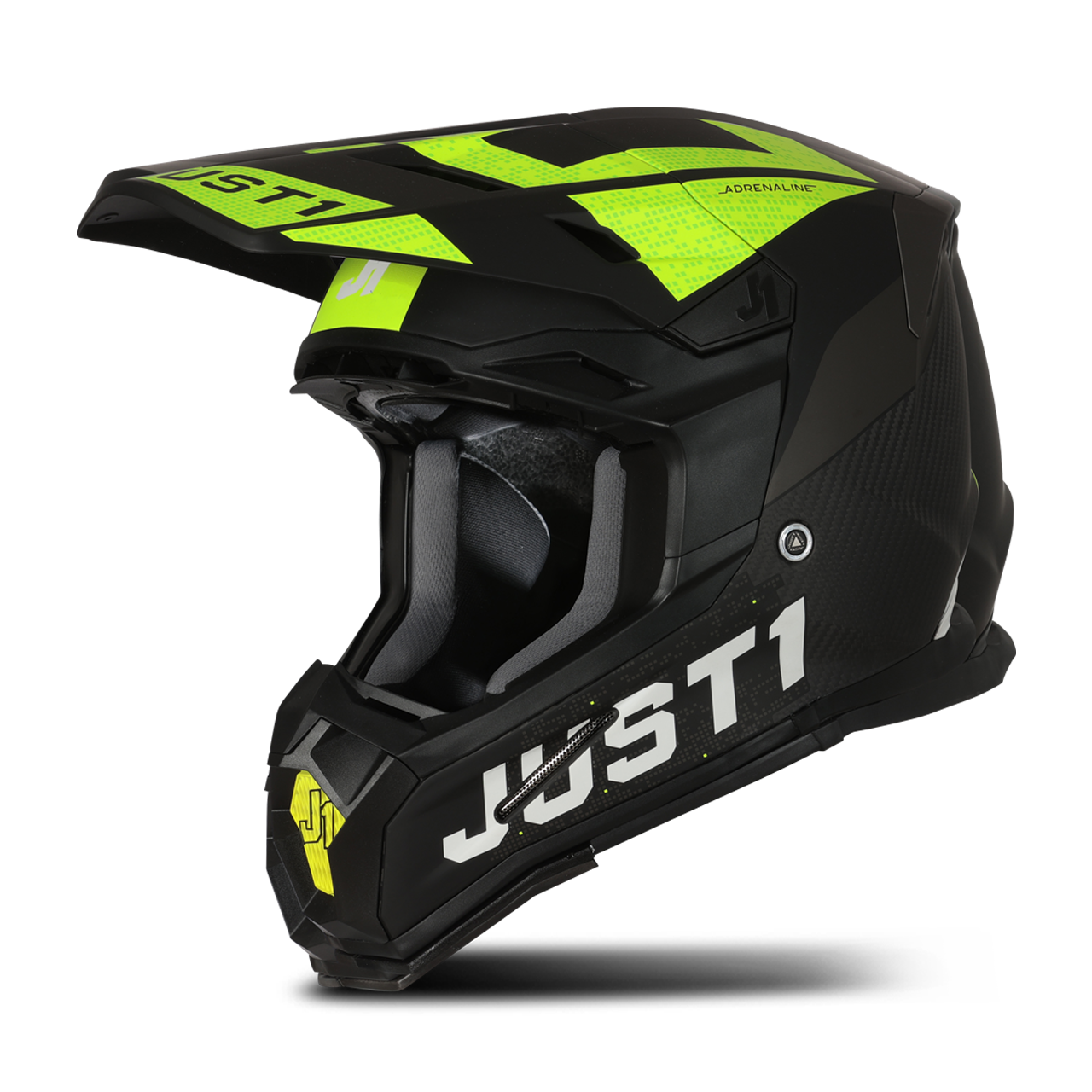 Just1 Casco Cross  J22 Adrenaline Nero-Giallo Fluo