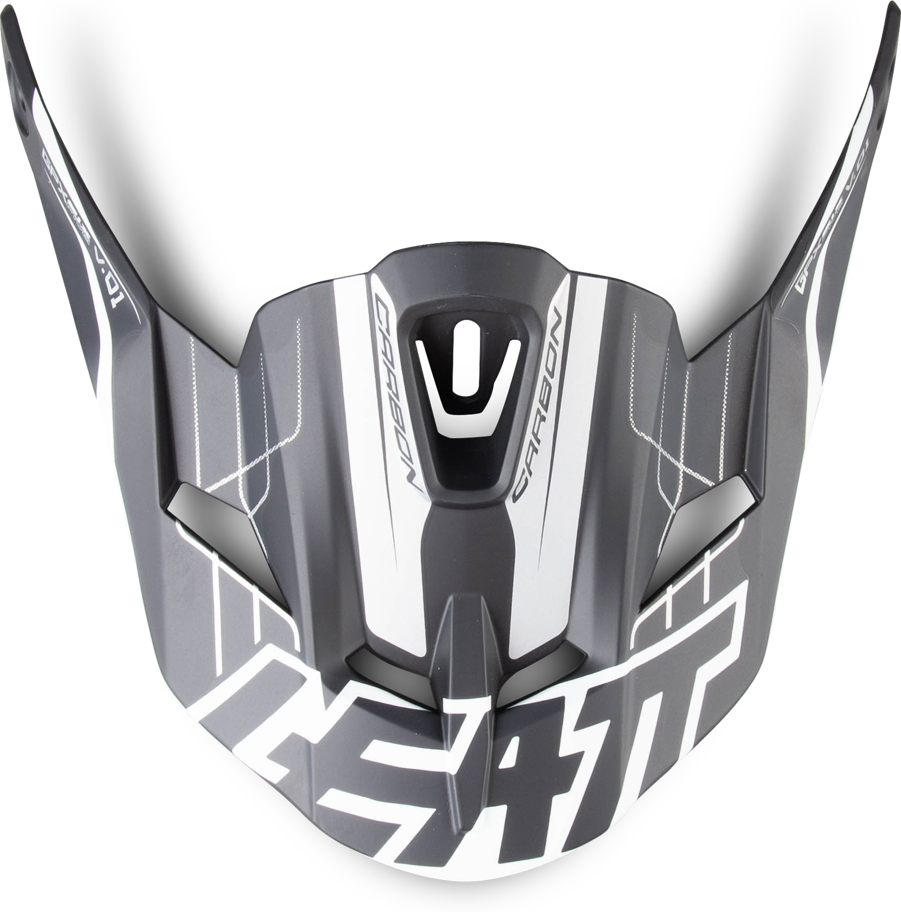 Leatt Frontino  GPX 6.5 Carbon V01 Argento-Grigio-Bianco