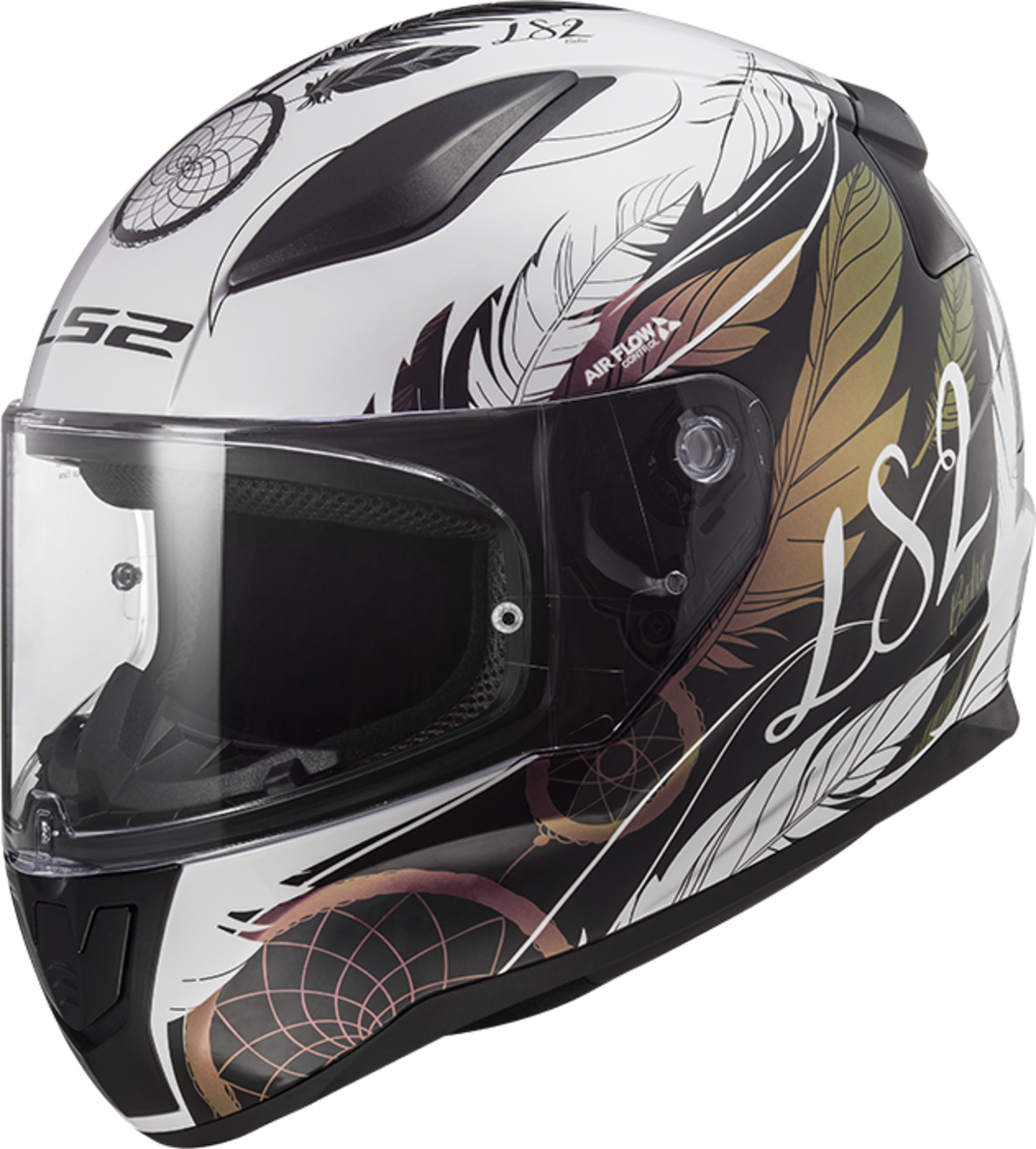 LS2 Casco Integrale  FF353 Rapid II Boho Bianco-Nero-Rosa