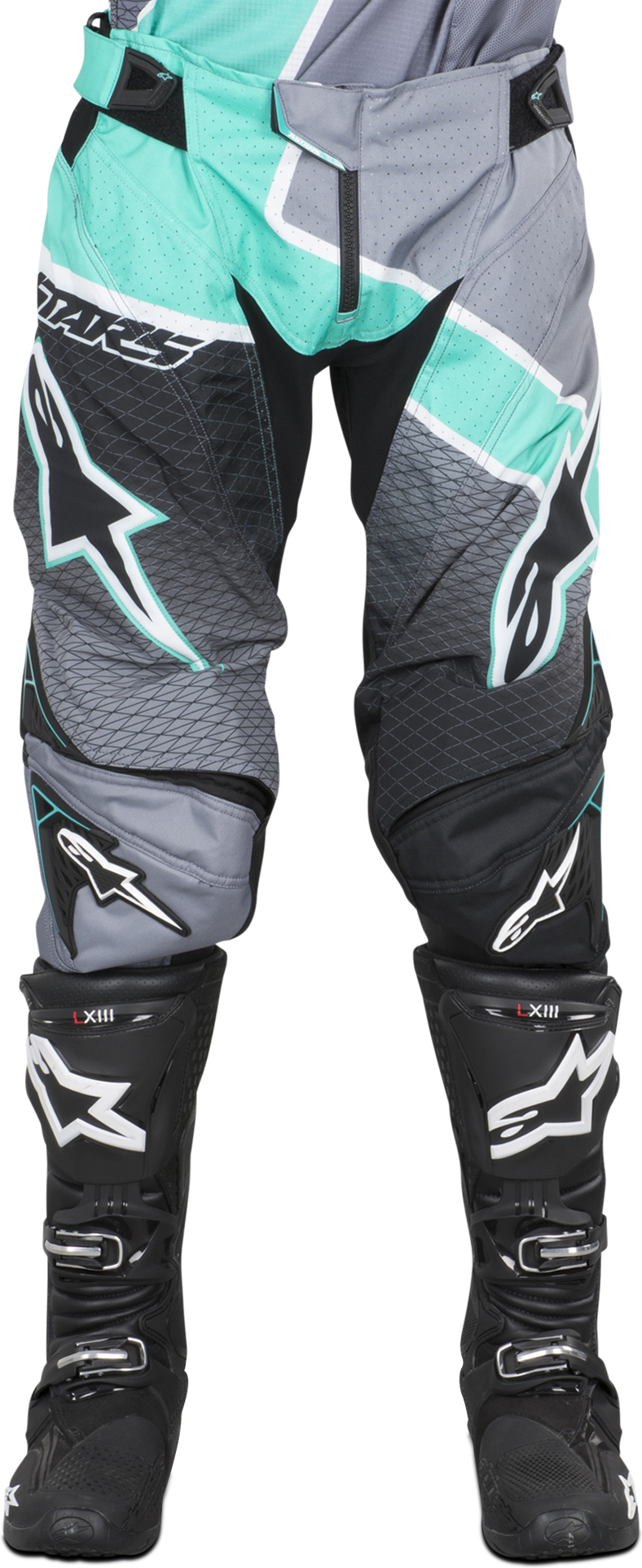 Alpinestars Pantaloni Cross  Techstar Venom Nero-Grigio Scuro-Rosso