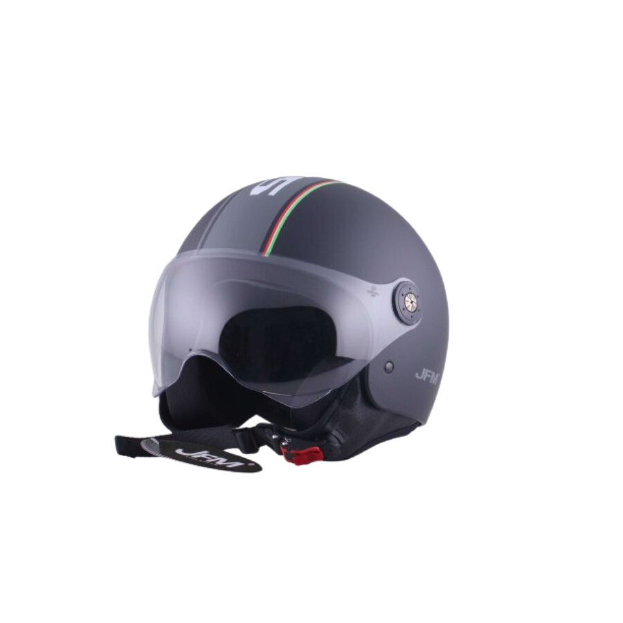 Casco Jet Jfm 980 Nero Opaco Taglia S