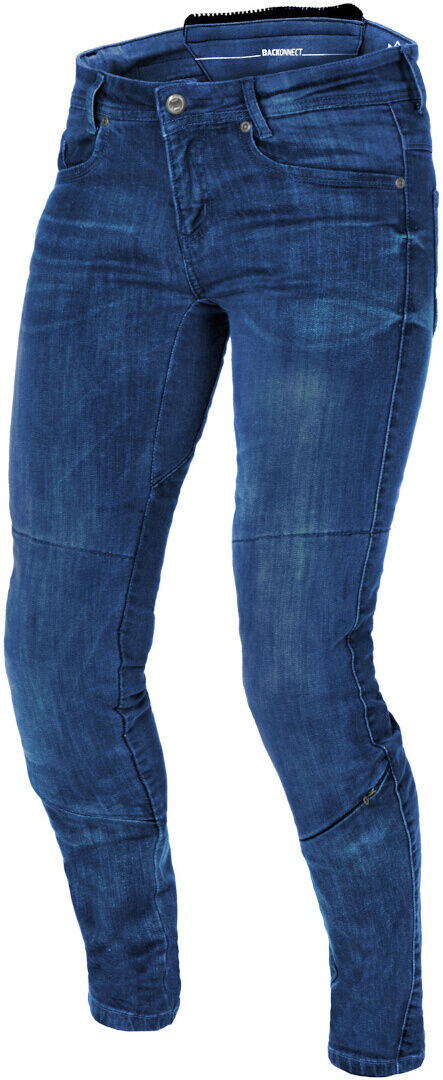 Macna Jenny Pantaloni jeans da donna in moto Blu 34