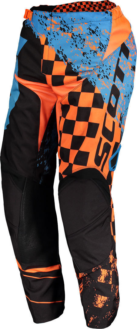 Scott 350 Track Bambini Motocross pantaloni 2018 Nero Arancione 26