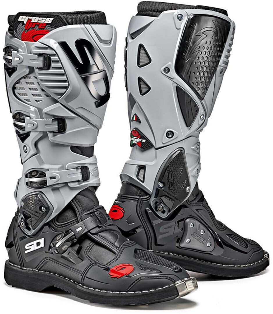 Sidi Crossfire 3 Stivali Motocross Nero Grigio 48