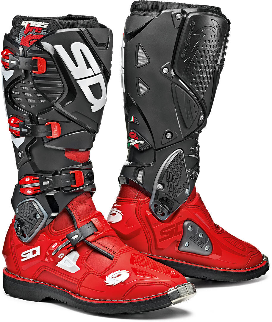 Sidi Crossfire 3 Stivali Motocross Nero Rosso 47