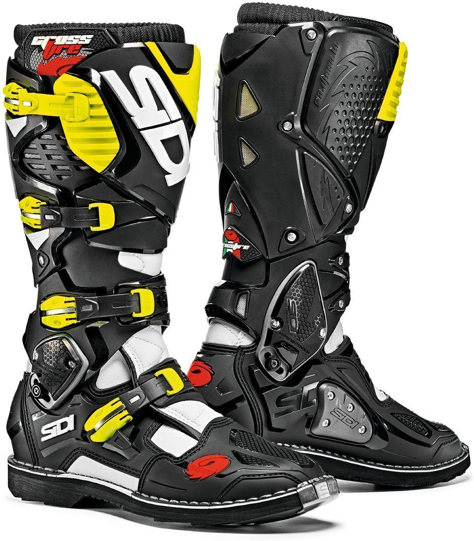 Sidi Crossfire 3 Stivali Motocross Nero Giallo 48