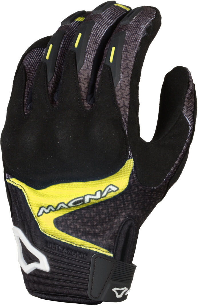 Macna Octar Guanti da moto Nero Giallo XL