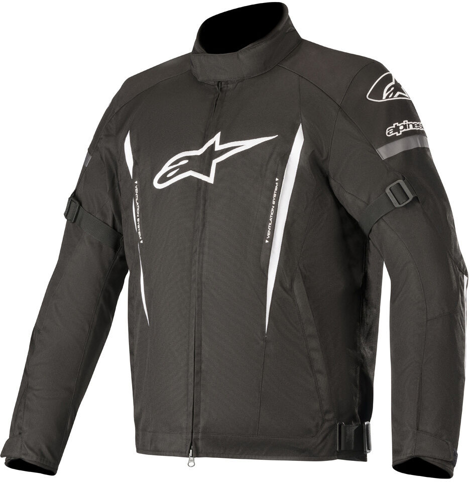 Alpinestars Gunner v2 Giacca tessile impermeabile per moto Nero Bianco 3XL