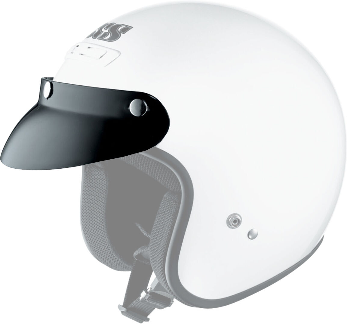 IXS Picco di casco jet visiera Nero unica taglia