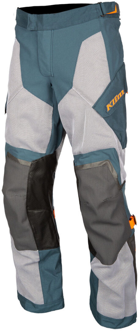 Klim Baja S4 Pantaloni Tessili Motociclistici Blu Arancione 38