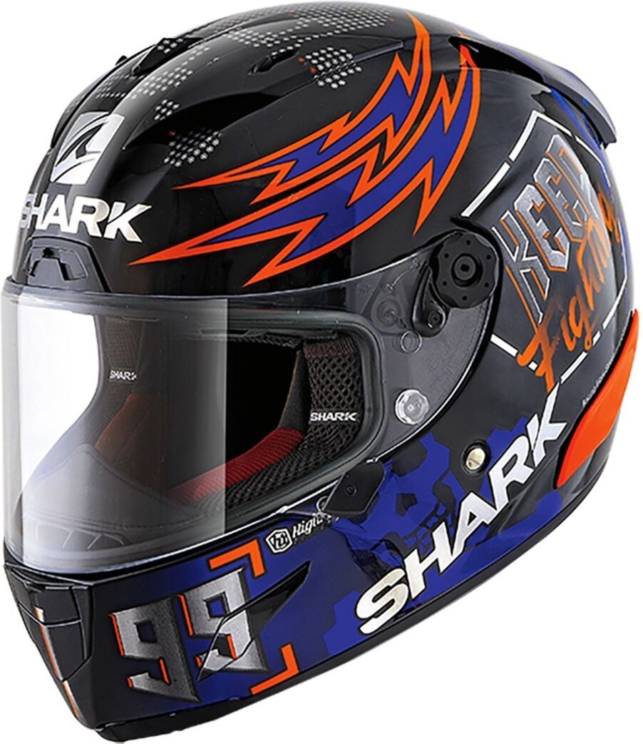 Shark Race-R Pro Replica Lorenzo Catalunya GP 2019 Casco Nero Rosso Porpora XS