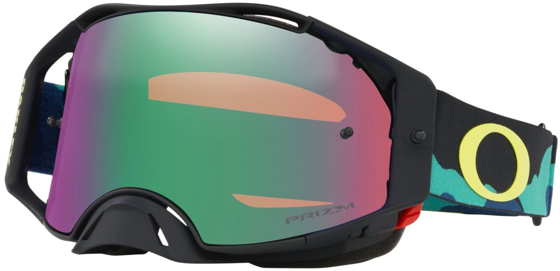 Oakley Airbrake Eli Tomac Camo Army Blues Occhiali Motocross Nero unica taglia