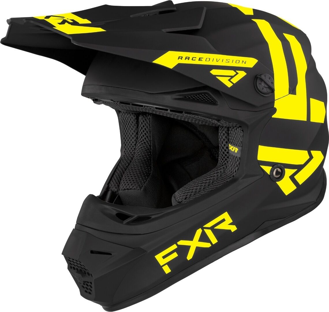 FXR Legion MX Gear Casco Motocross Giovanile Nero Giallo L