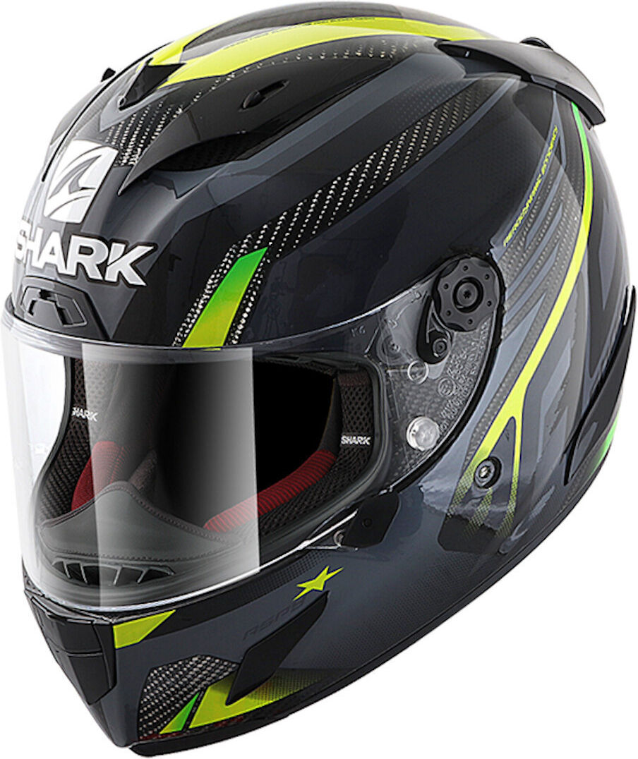 Shark Race-R Carbon Pro Aspy Casco Carbone Giallo XL