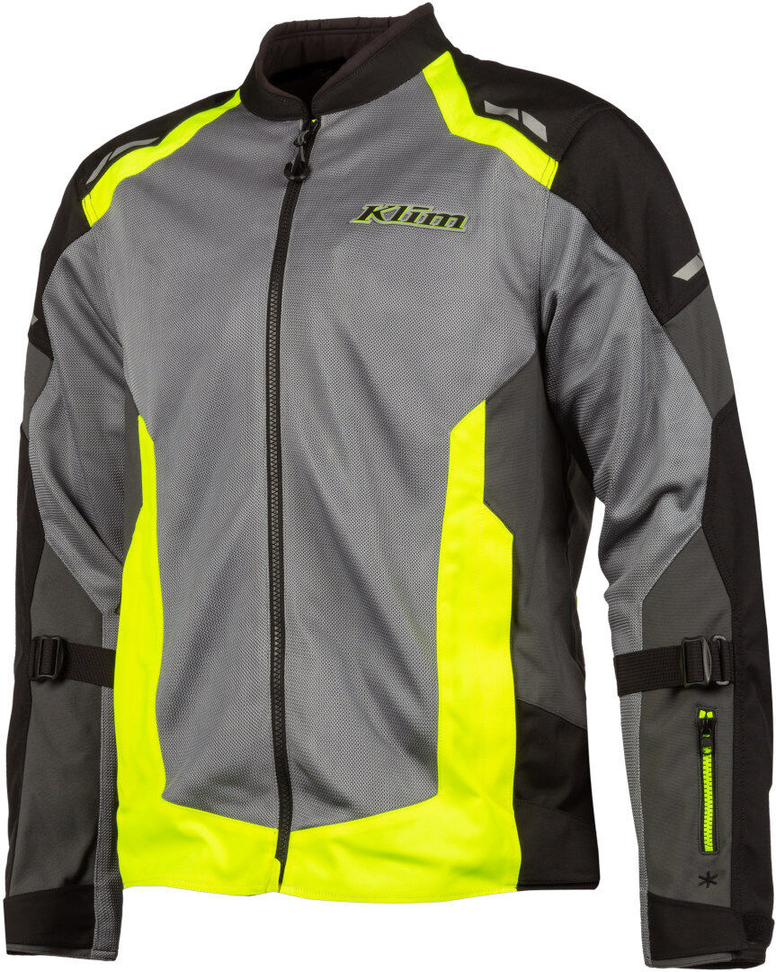 Klim Induction Giacca tessile moto Grigio Giallo 2XL