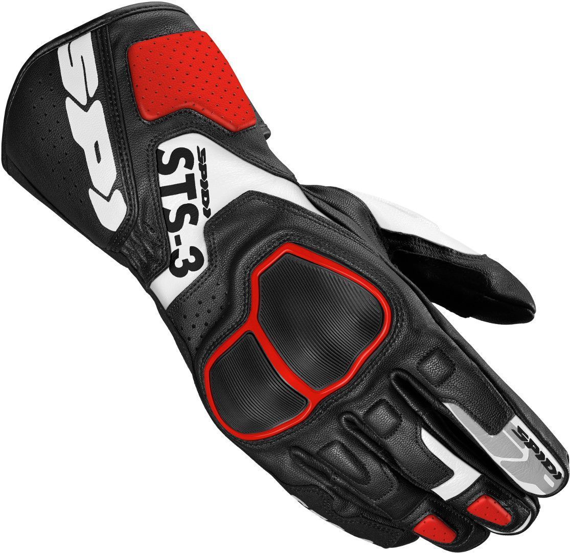 Spidi STS-R3 Guanti da moto Nero Rosso M