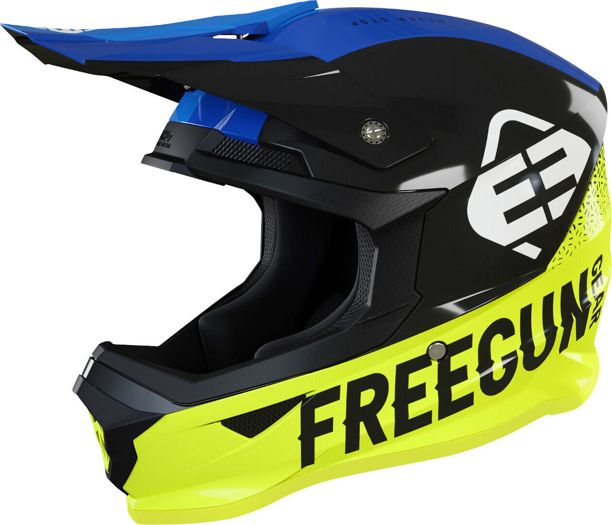 Freegun XP4 Attack Casco motocross Nero Giallo M