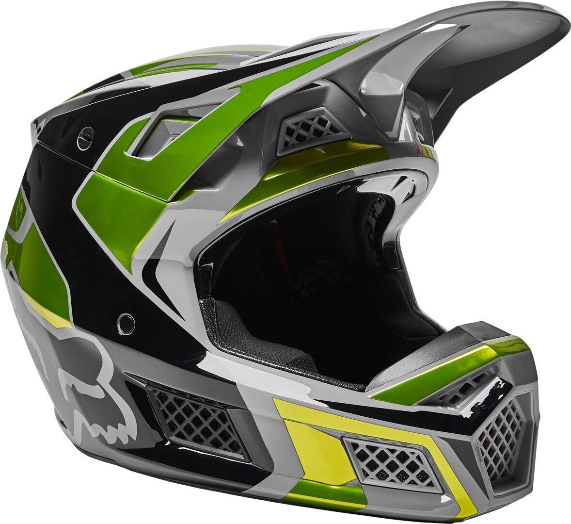 Fox V3 RS Mirer Casco motocross Giallo XL