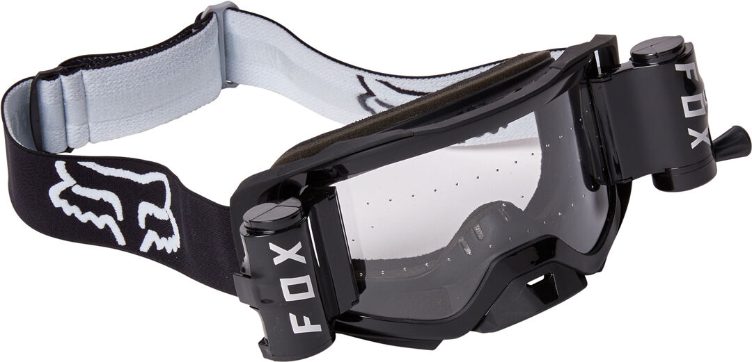 Fox Airspace Stray Roll-Off/Tear-Off Set di occhiali da motocross Nero unica taglia