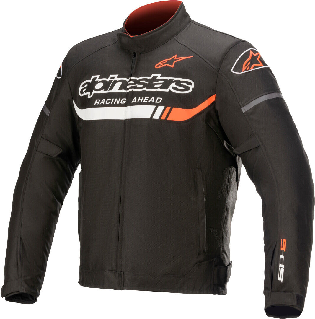 Alpinestars T-SP S Ignition Giacca tessile impermeabile per moto Nero Bianco Rosso S