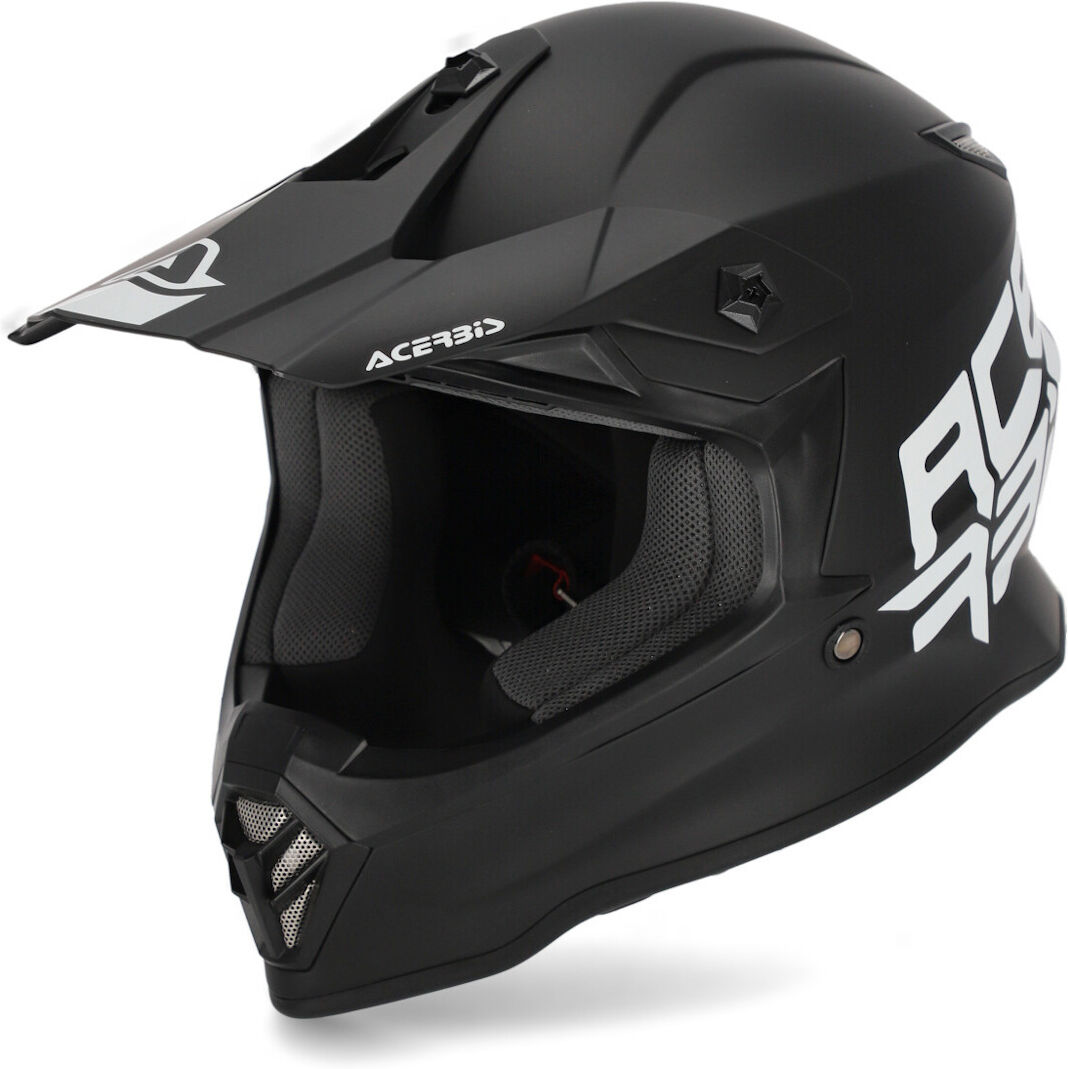 Acerbis Steel Casco motocross per bambini Nero M