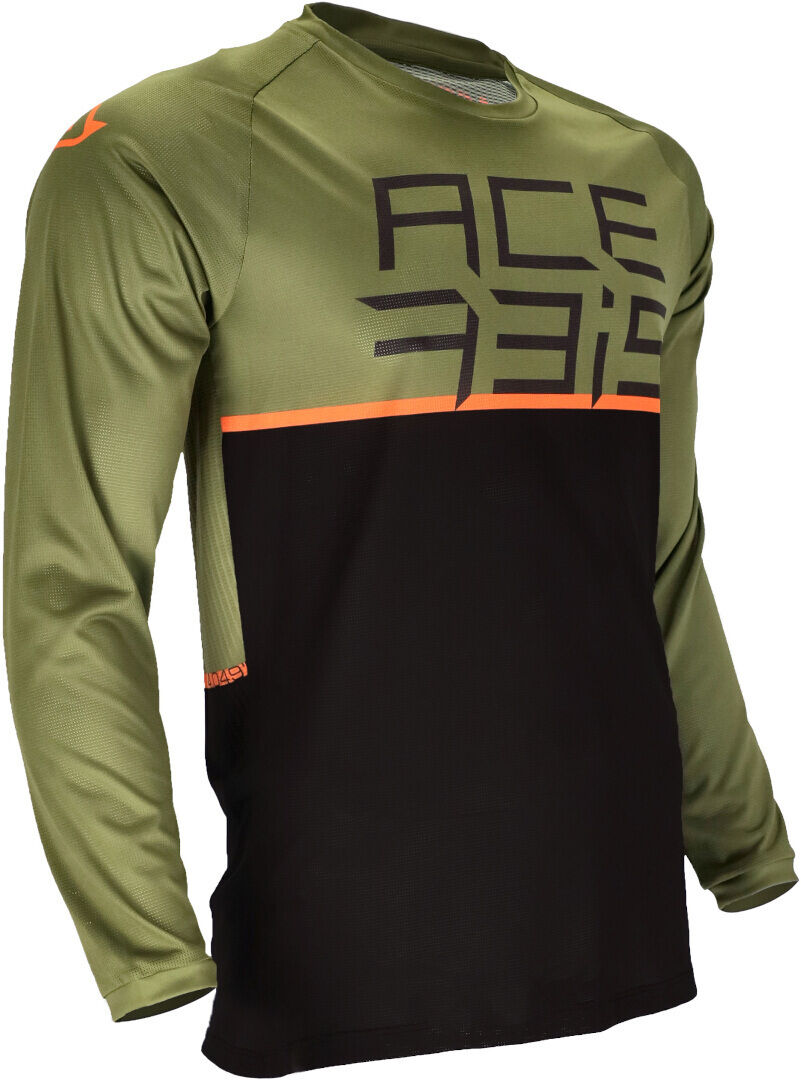 Acerbis Razorcrest Maglia da bicicletta Nero Verde S