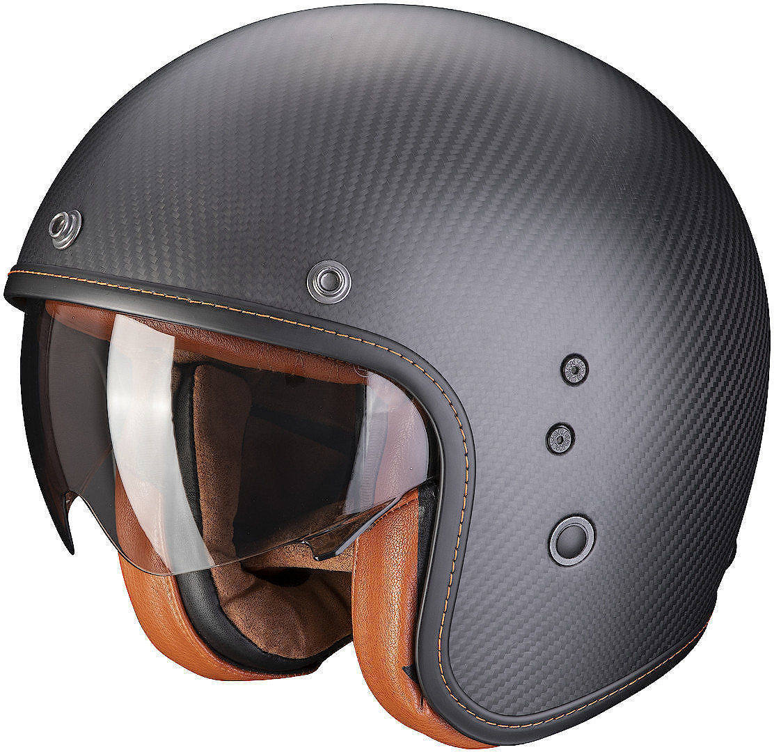 Scorpion Belfast Evo Carbon Casco Jet Nero XS 54 55