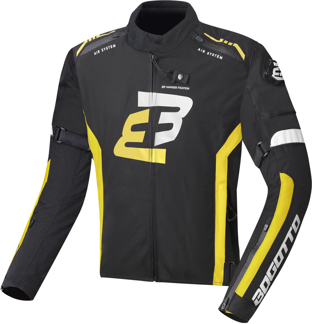 Bogotto GPX giacca tessile moto impermeabile Nero Giallo 3XL