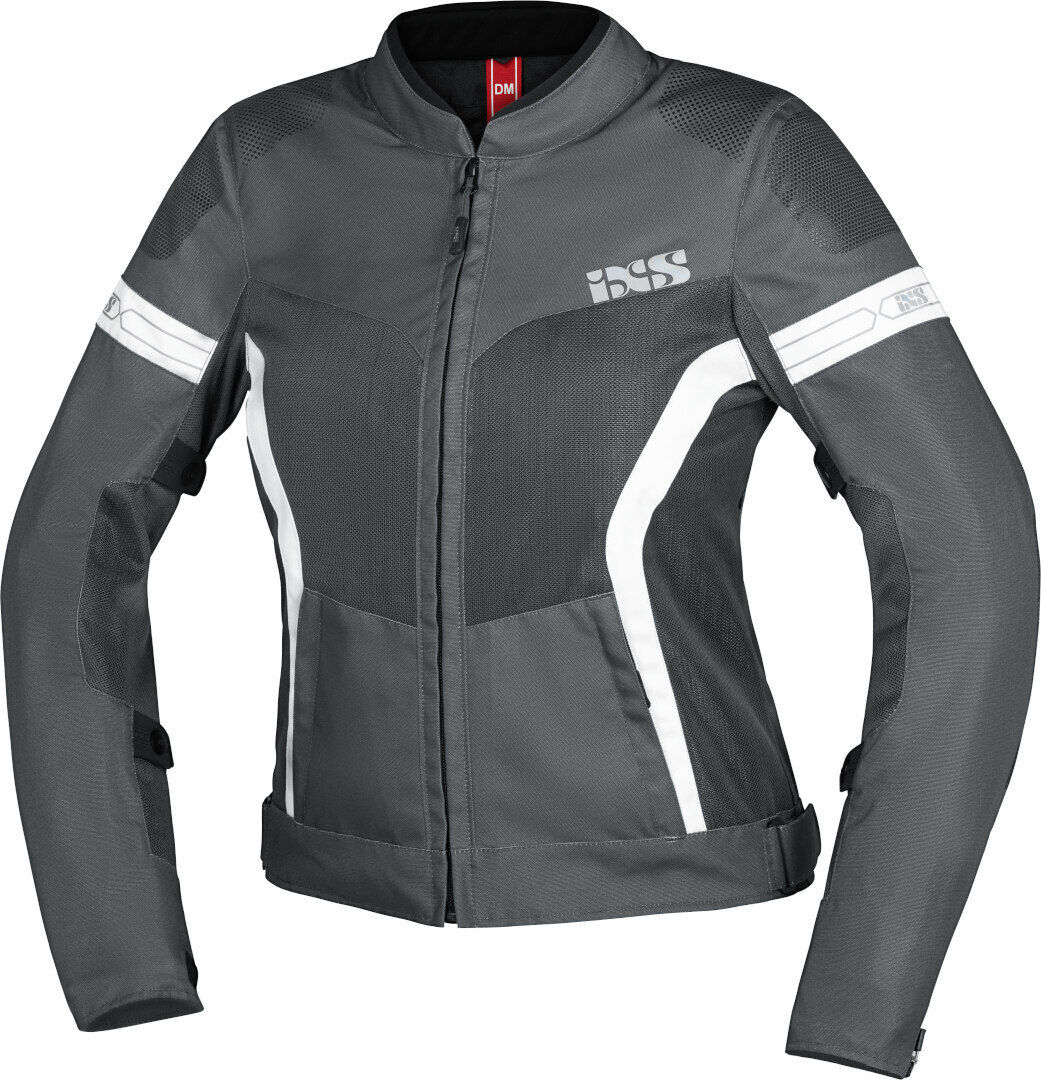 IXS Trigonis-Air Giacca tessile moto da donna Grigio M