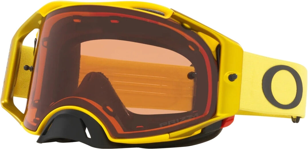 Oakley Airbrake Prizm Occhiali da motocross Nero Giallo unica taglia