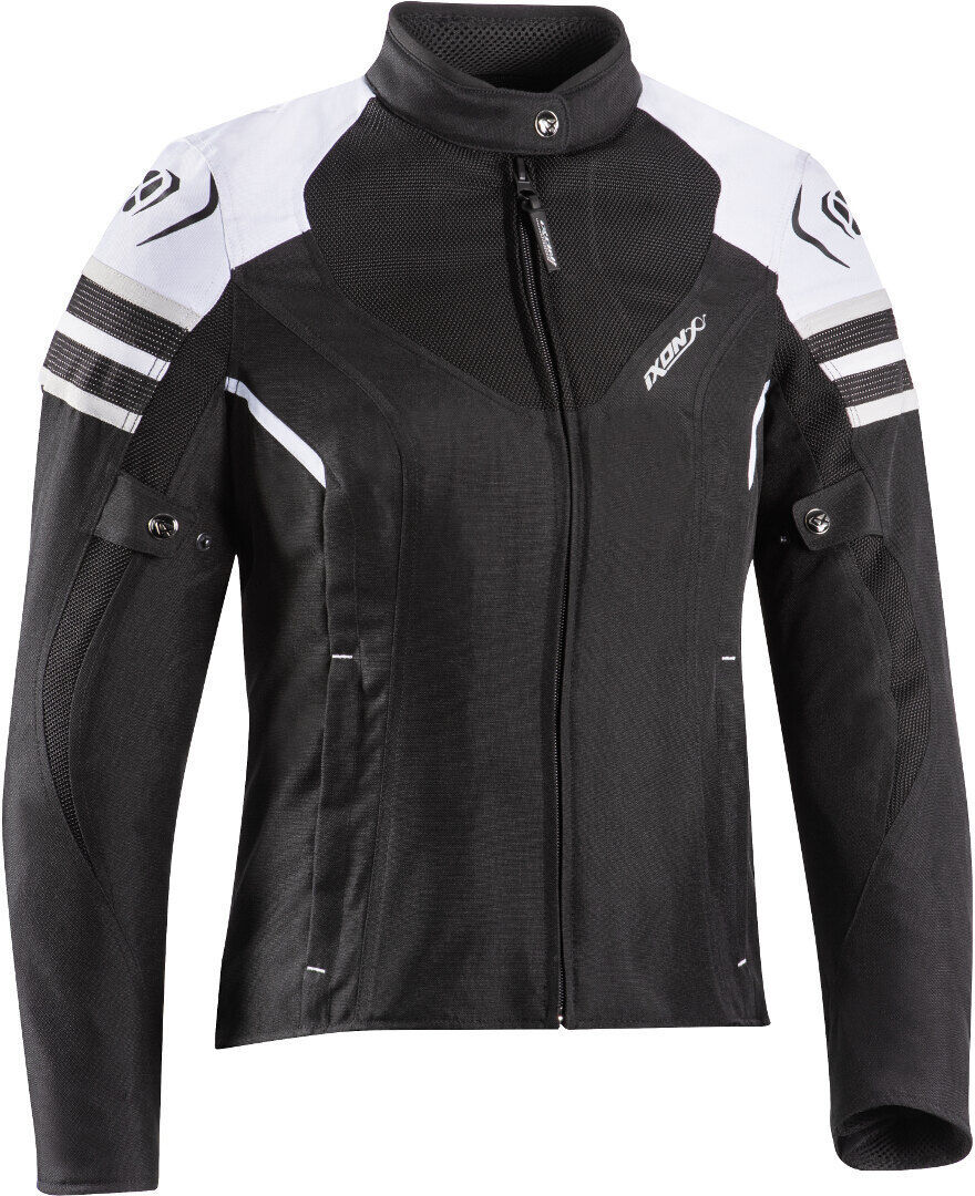 Ixon Ilana Evo Giacca tessile moto da donna Nero Grigio Bianco XS