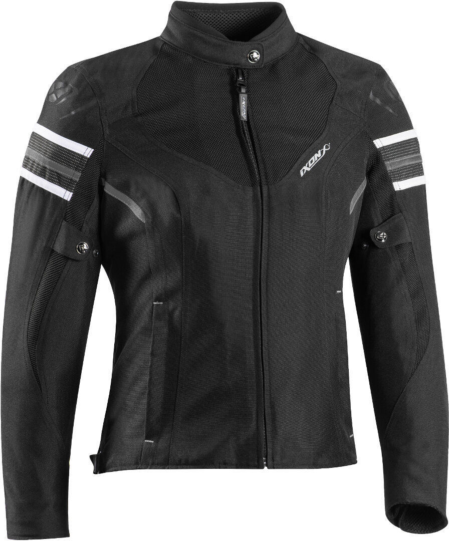 Ixon Ilana Evo Giacca tessile moto da donna Nero Bianco M