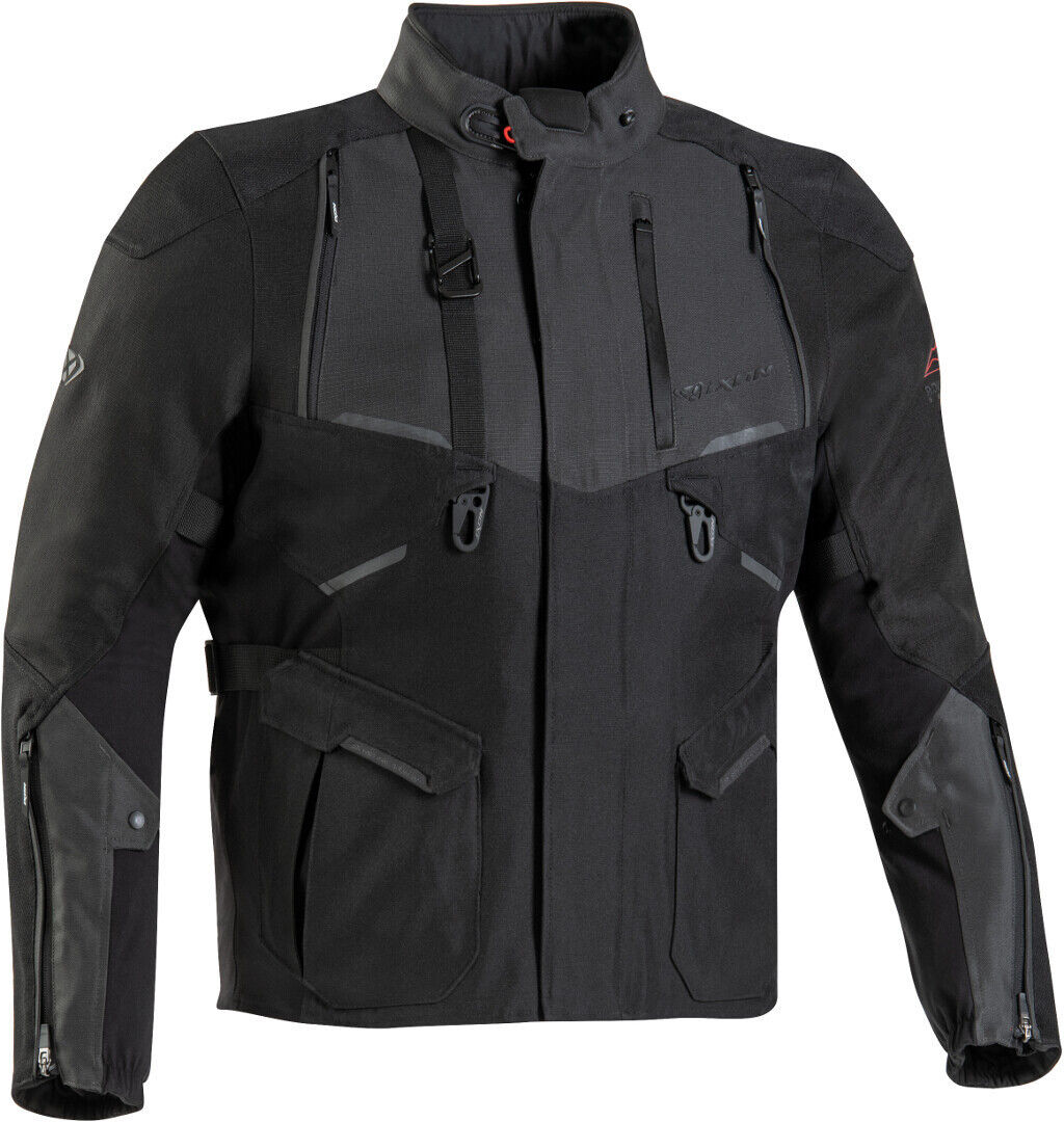 Ixon Eddas C Giacca tessile moto Nero Grigio 5XL